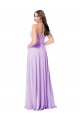 Fornecedor de Sem Mangas Colher Linha A Chiffon Vestidos de Madrinha