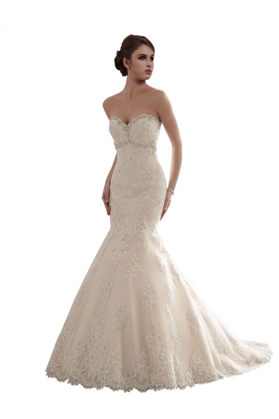 Fornecedor de Sem Mangas Amor Sereia Tule & Renda Vestidos de Noiva