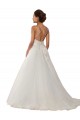 Fornecedor de Sem Mangas Alças finas Vestido de Baile Tule & Renda Vestidos de Noiva