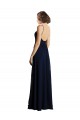Fornecedor de Sem Mangas Decote V Linha A Chiffon Vestido de Madrinha Formais / Vestido de Baile